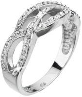 Stříbrný prsten s krystaly Swarovski