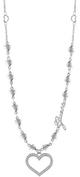Moderní srdíčkový náhrdelník od značky Guess
