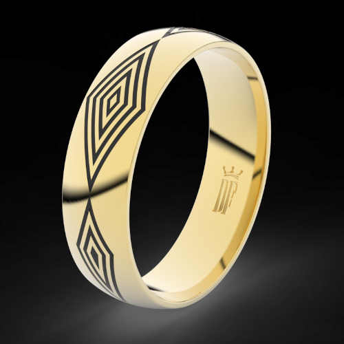 originální zlaté snubní prsteny