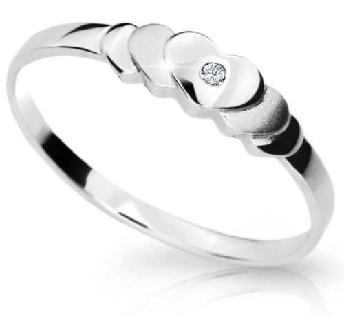 Elegantní zlatý prsten s briliantem Danfil Diamonds