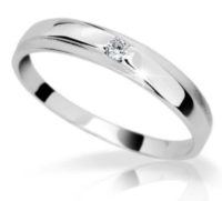 Krásný briliantový prsten z bílého zlata Danfil Diamonds