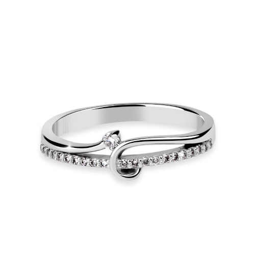dámský elegantní briliantový prsten