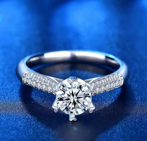 dámský stříbrný prsten s rhodiovano úpravou